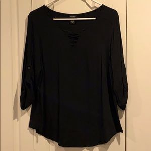 Black long sleeve blouse